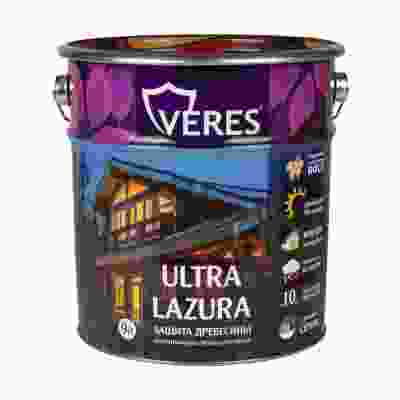 Пропитка для древесины Veres Ultra Lazura № 9 палисандр (9л)